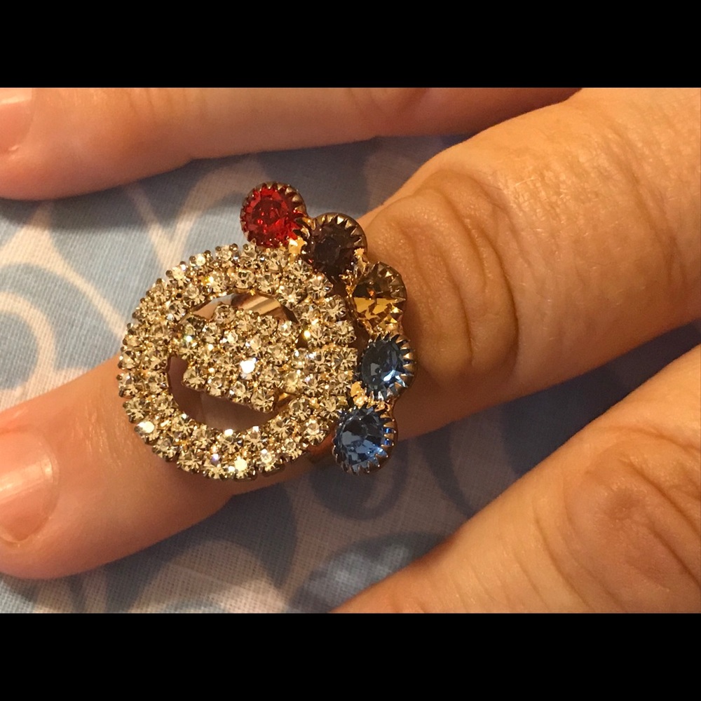 Womens Ring Fashion Gold Ring Adjustable - Picture 8 of 8